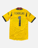 Spain 2012-13 Casillas goalkeeper home vintage football shirt, size Small — Adidas, back.