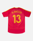 Spain 2006-07 Iniesta home vintage football shirt, size Medium — Adidas, back.