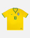 Brazil 2014-15 Neymar home vintage football shirt, size XL — Nike, front.