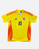 Colombia 2024-25 James player issue home vintage football shirt, size Large — Adidas, front.