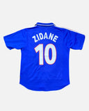 France 2000-01 Zidane home vintage football shirt, size Medium — Adidas, back.