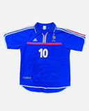 France 2000-01 Zidane home vintage football shirt, size Medium — Adidas, front.