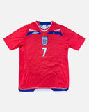 England 2008-09 Beckham away vintage football shirt, size Large — Umbro, front.