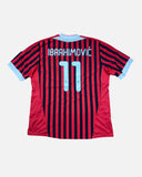 AC Milan 2011-12 Ibrahimovic home vintage football shirt, size 2XL — Adidas, back.