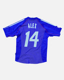 Japan 2002-03 Alex home vintage football shirt, size Medium — Adidas, back.