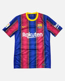 Barcelona 2020-21 Messi home vintage football shirt, size Small — Nike, front.