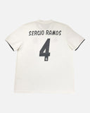 Real Madrid 2018-19 Sergio Ramos home vintage football shirt, size XL — Adidas, back.