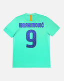 Barcelona 2010-11 Ibrahimovic away vintage football shirt, size Medium — Nike, back.
