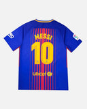 Barcelona 2017-18 Messi home vintage football shirt, size Medium — Nike, back.