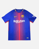 Barcelona 2017-18 Messi home vintage football shirt, size Medium — Nike, front.