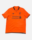 Liverpool 2017-18 Salah third vintage football shirt, size Medium — New Balance, front.