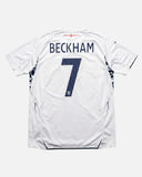 England 2007-08 Beckham Home Kit (Large) - back