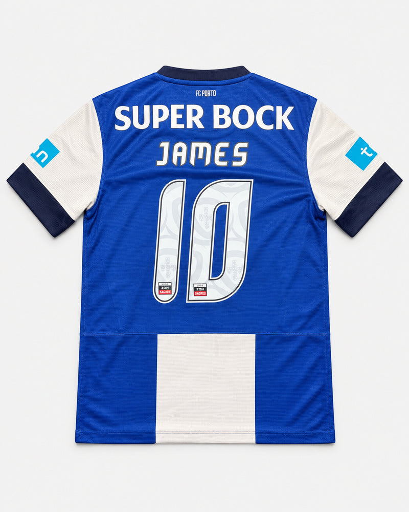 Porto 2012-13 James home vintage football shirt, size Medium, back.