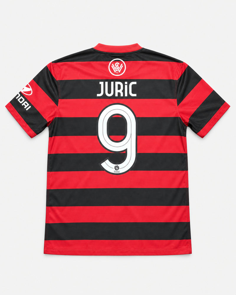Western Sydney Wanderers 2012-13 Juric home vintage football shirt, size Medium, back.