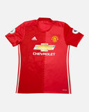 Manchester United 2016-17 Ibrahimovic home vintage football shirt, size Large — Adidas, front.