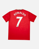 Manchester United 2022-23 Ronaldo home vintage football shirt, size XL — Adidas, back.