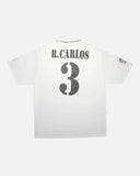 Real Madrid 2002-03 R. Carlos home vintage football shirt, size XL — Adidas, back.