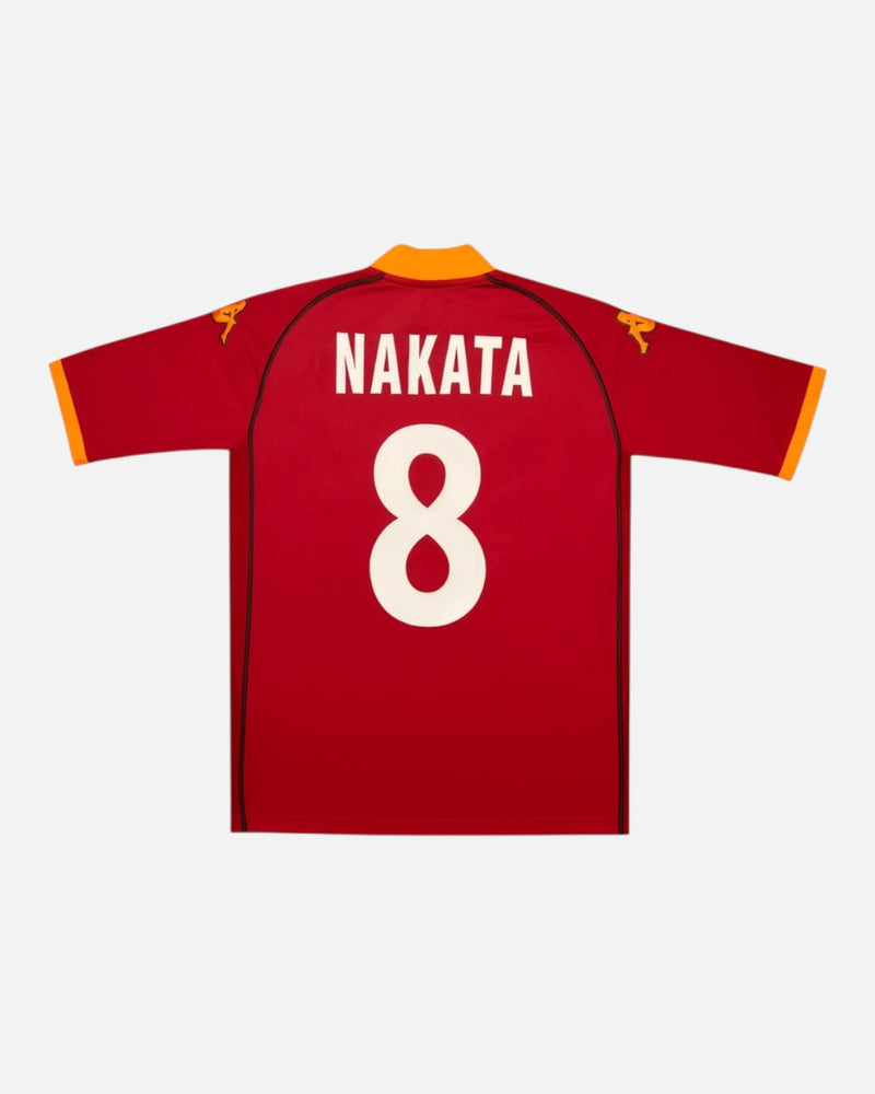 Roma 2002-03 Nakata home vintage football shirt, size Large — Kappa, back.