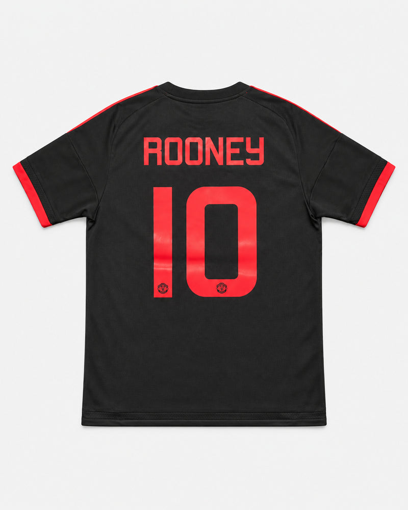 Manchester United 2015-16 Rooney third vintage football shirt, size Medium, back.