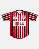 Sao Paulo 2001-02 away vintage football shirt, size Medium — Penalty, front.