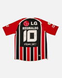 Sao Paulo 2007-08 Reginaldo away vintage football shirt, size Medium — Reebok, back.