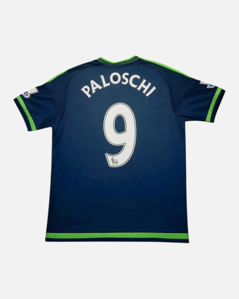 Swansea City 2015-16 Paloschi away vintage football shirt, size Large — Adidas, back.