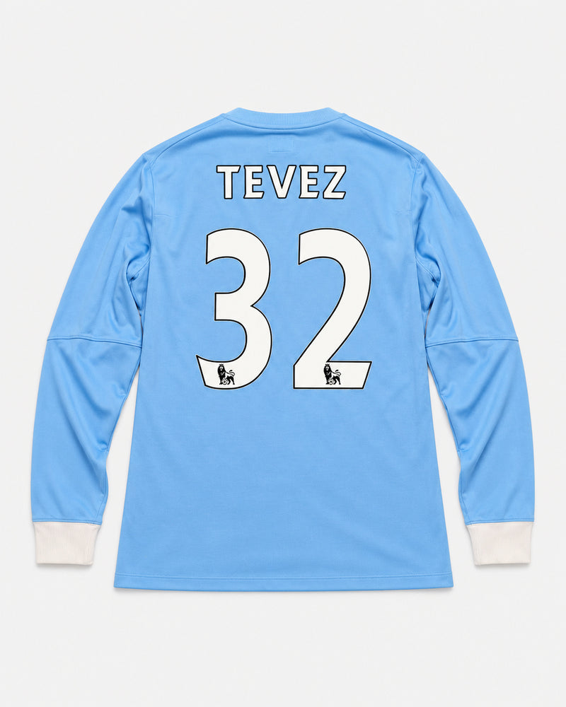 Manchester City 2009-10 Tevez home vintage football shirt, size Large, back.