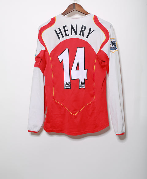 Arsenal 2004-05 Henry Long Sleeve Home Kit