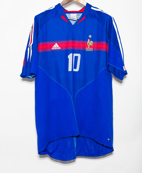 2004 France Home #10 Zidane ( 2XL )