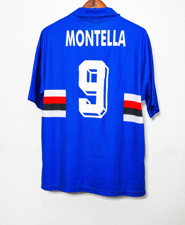 1998 - 1999 Sampdoria #9 Montella ( L )