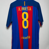 Barcelona 2016-17 Iniesta Home Kit (2XL)