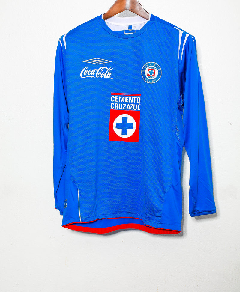 2007 - 2008 Cruz Azul Home LS ( L )