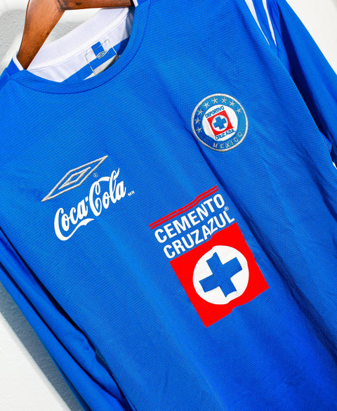 2007 - 2008 Cruz Azul Home LS ( L )