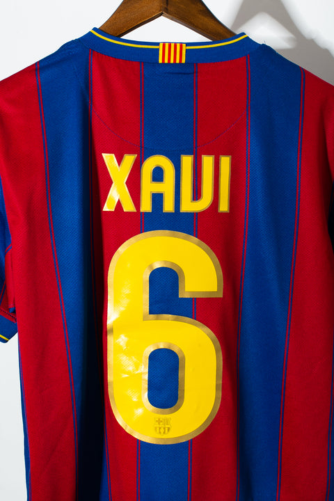 2009 FC Barcelona Home #6 Xavi ( M )