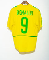 Brazil 2002 Ronaldo World Cup Home Kit ( M )