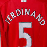 Manchester United 2007-08 Ferdinand Home Kit (L)