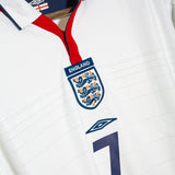 Confirm Size England 2004 Beckham Home Kit