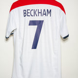 Confirm Size England 2004 Beckham Home Kit