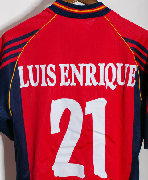 Spain 1996 Luis Enrique #21 Home Kit (M)