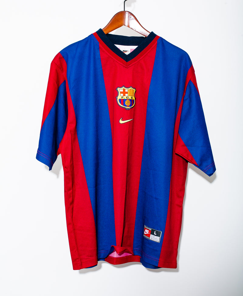 Barcelona 1998 Rivaldo Home Kit ( L )