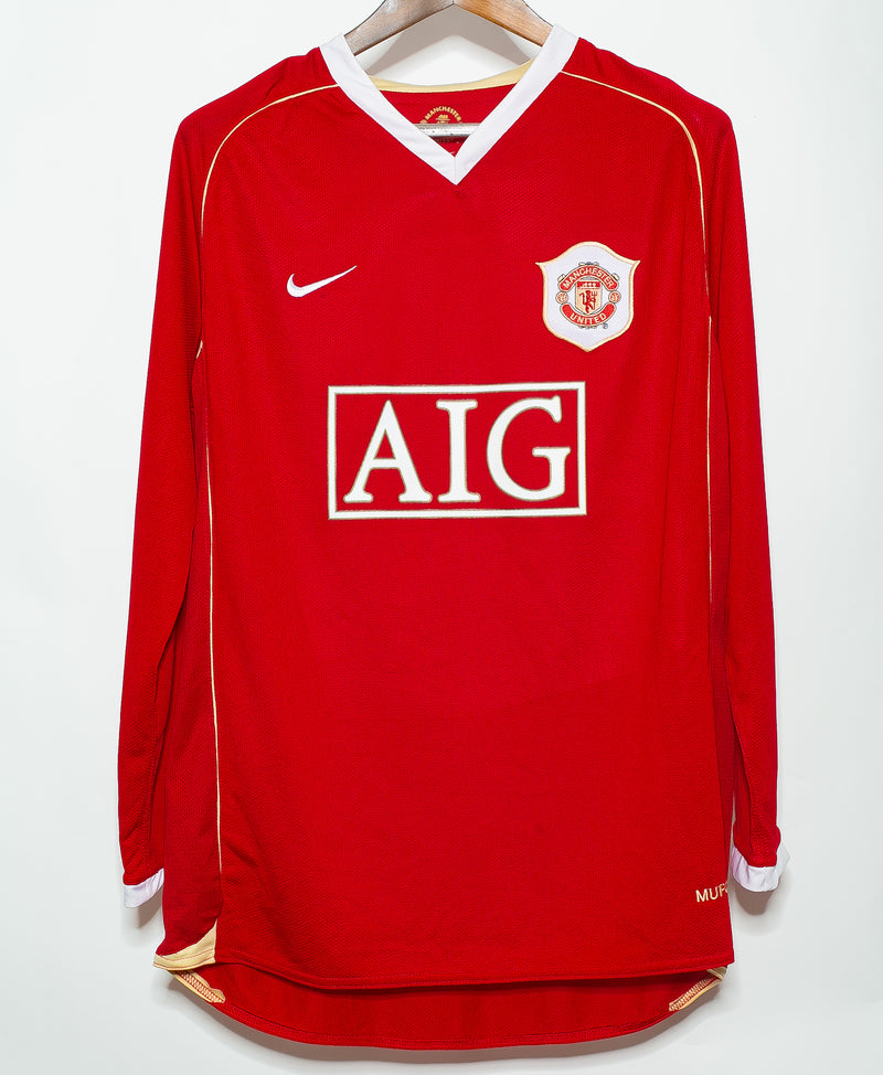 Manchester United 2006-07 Rooney Long Sleeve Home Kit (XL)