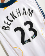 LA Galaxy 2007 Beckham Long Sleeve Home Kit (L)