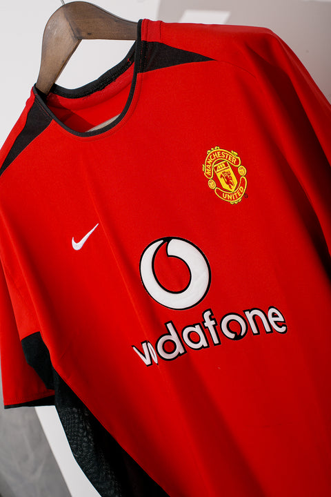 2002 - 2004 Manchester United Home Kit #7 ( L )