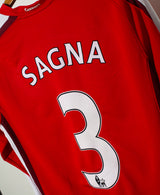Arsenal 2009-10 Sagna Long Sleeve Home Kit (S)
