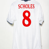 England 1999 Scholes Home Kit (XL)