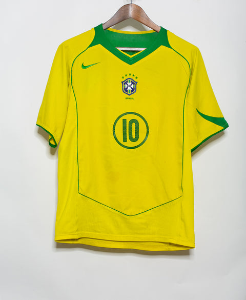 Brazil 2004 Ronaldinho Home Kit (M)