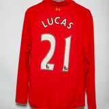 Liverpool 2012-13 Lucas Long Sleeve Home Kit (L)