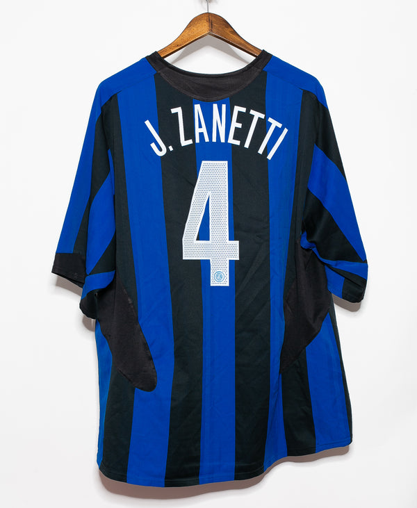 Inter Milan 2004-05 Zanetti Home Kit (XL)