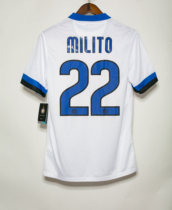Inter Milan 2013-14 Milito Away Kit BNWT (S)