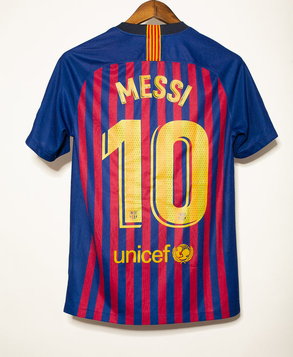 FC BARCELONA LONG SLEEVE HOME LIONEL MESSI JERSEY BNWT 2016/17 SIZE SMALL